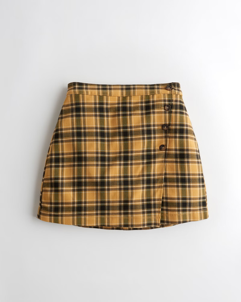 Ultra High-Rise Mini Wrap Skirt | Hollister (EU)