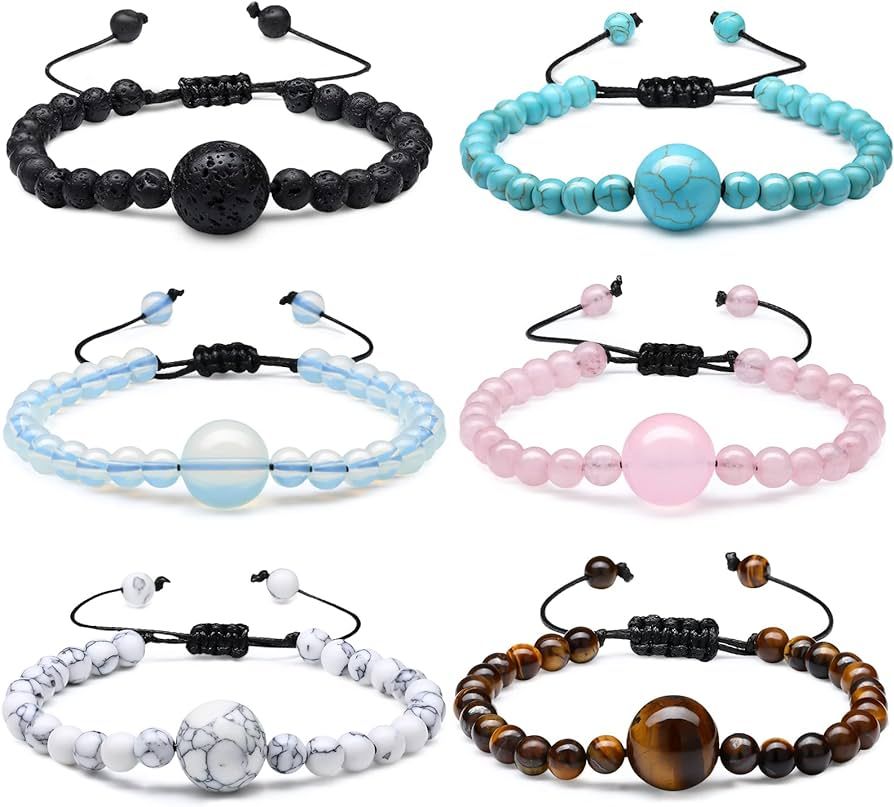 6 Pieces Motion Sickness Bracelets Anti Nausea Wristband Sea Sickness Bands Adjustable Bracelet N... | Amazon (US)