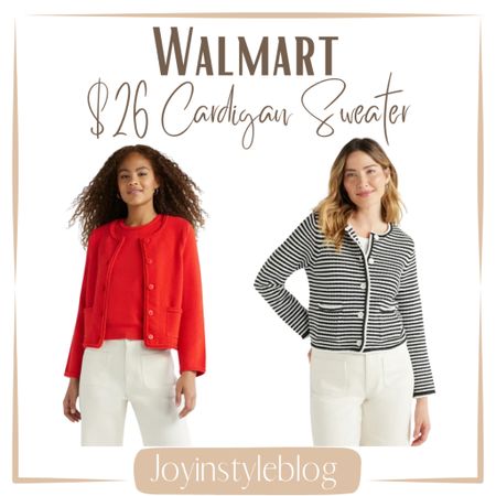 $26 Walmart Free Assembly Women's Crochet Trim Cardigan Sweater with Long Sleeves, Midweight, Sizes XS-XXL

#LTKFindsUnder50 #LTKWorkwear #LTKOver40