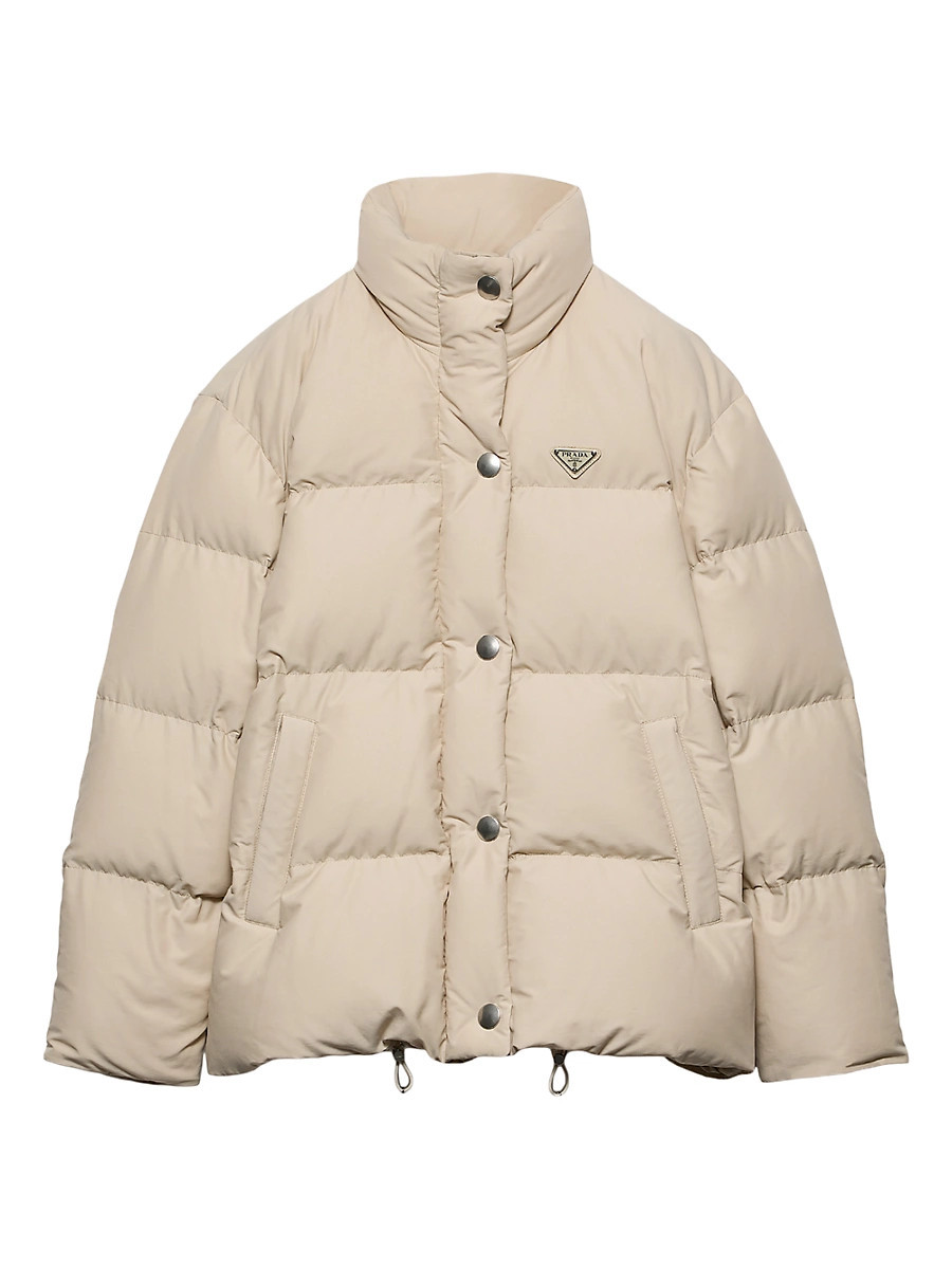 Women's Technical Fabric Down Jacket - Beige Khaki - Size 4 | Saks Fifth Avenue