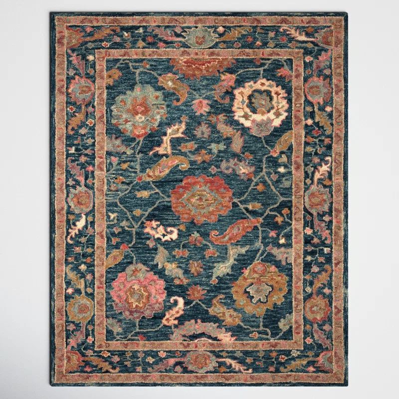 Elmsford Hand Hooked Wool Oriental Rug | Wayfair North America