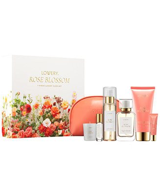 7-Pc. Rose Blossom Bath and Body Care Gift Set | Macy's
