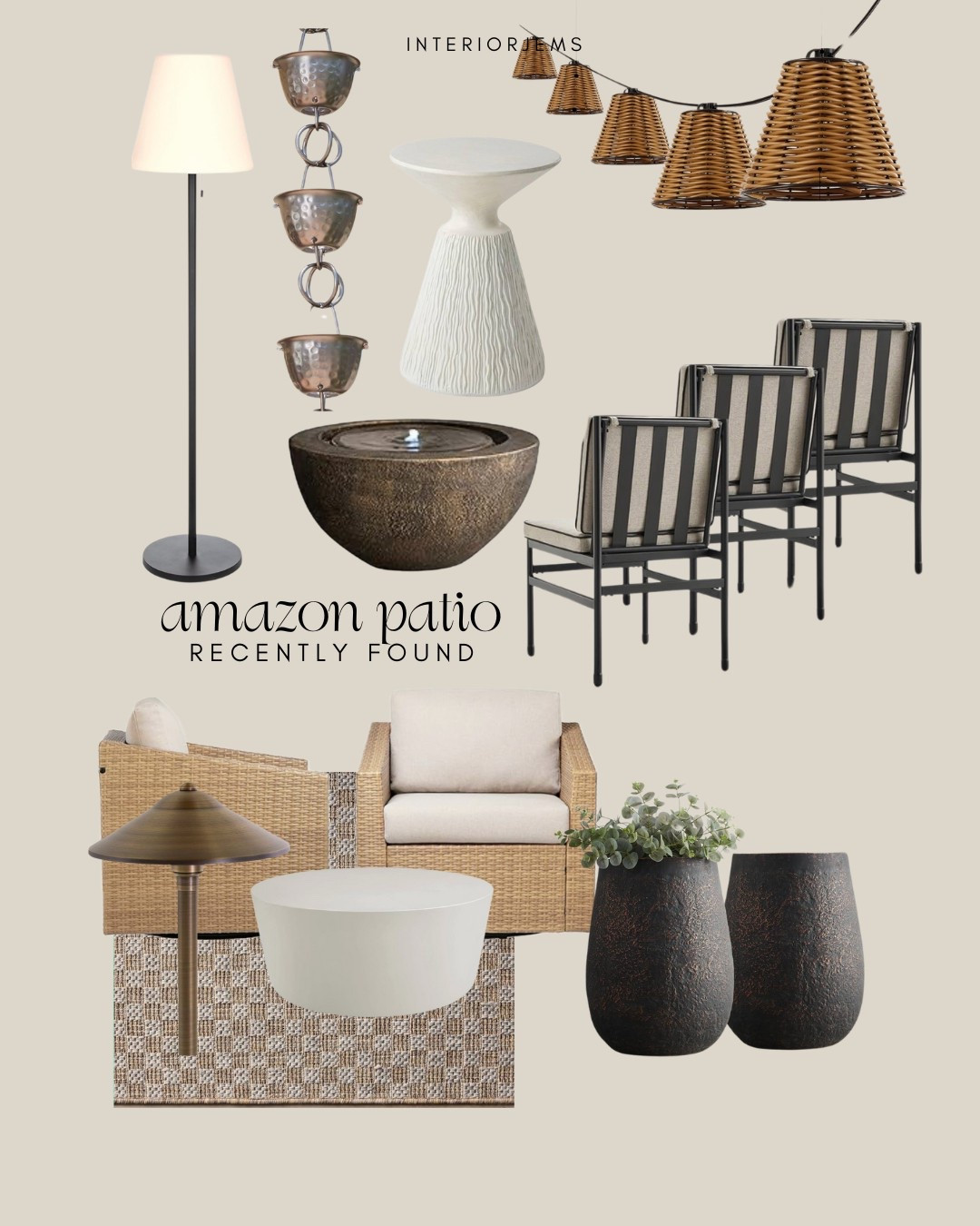Amazon patio Favorites,, new porch and patio furniture, outdoor dining chairs, outdoor solar, powered floor lamp, outdoor lounge chair, outdoor wicker chair, set of wicker chairs, come outdoor planters come outdoor rug, outdoor rain chain

#LTKStyleTip #LTKHome #LTKSaleAlert