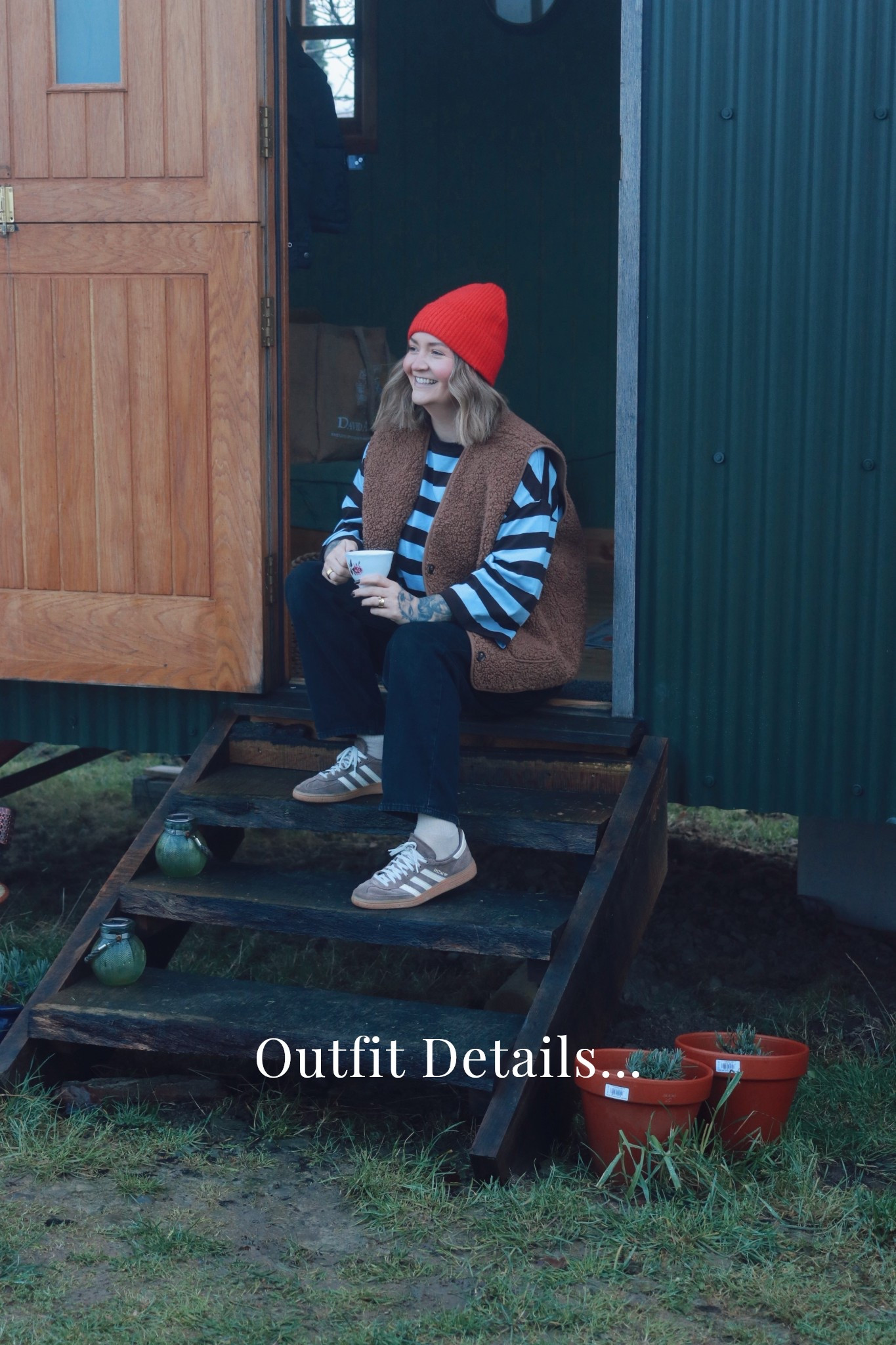 Cold air, good layers, and a brew in hand. The British mid-winter at its finest ☕️🧣 
.
.
.
#uktravel #slowtraveluk #countrysidestyle #ruralretreat #dopaminedressing #redbeanie #tusainsburys #stripes #blackjeans 

#LTKuk #LTKtravel #LTKwinter
