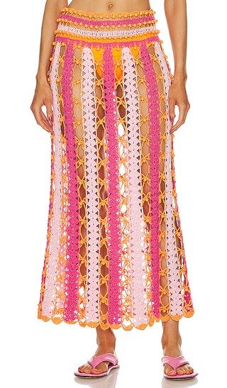 CeliaB X Revolve Argento Skirt in Pink. - size L (also in M, S) | Revolve Clothing (Global)