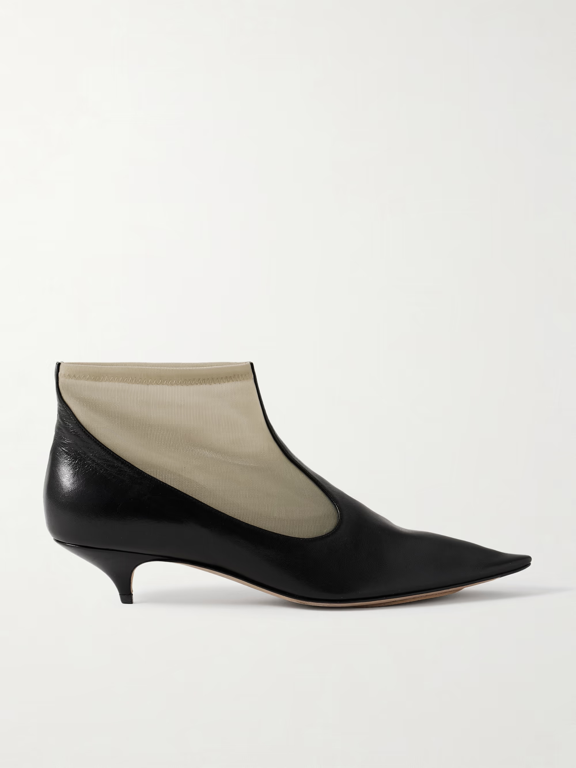 Leather and mesh ankle boots | NET-A-PORTER (UK & EU)