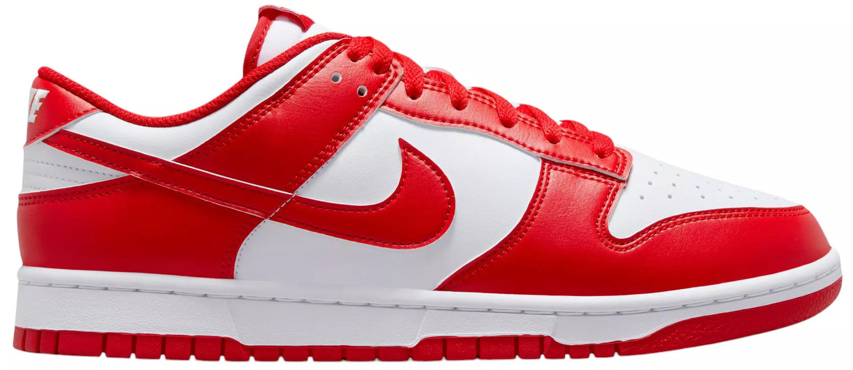 Nike Men's Dunk Low Retro Shoes, Size 11.5, White/University Red | DICK'S Sporting Goods