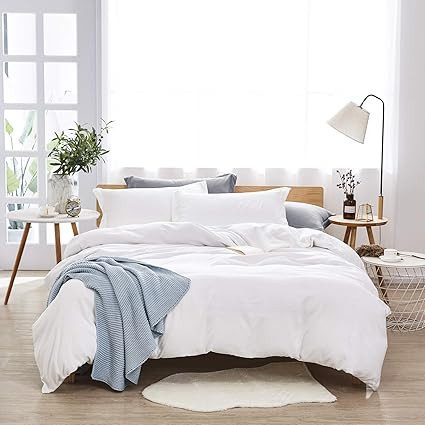 King Dreaming Wapiti White Washed Microfiber, 3-Piece Bed Sheet Set (1 Duvet Cover, 2 Pillow Case... | Amazon (US)