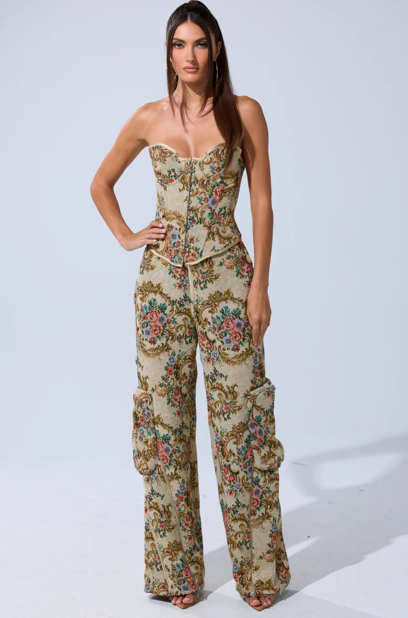 SHINE AWAY BROCADE TROUSER | AKIRA