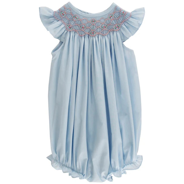 Blue with Rosebuds - Bishop Romper | The Bailey Boys, inc