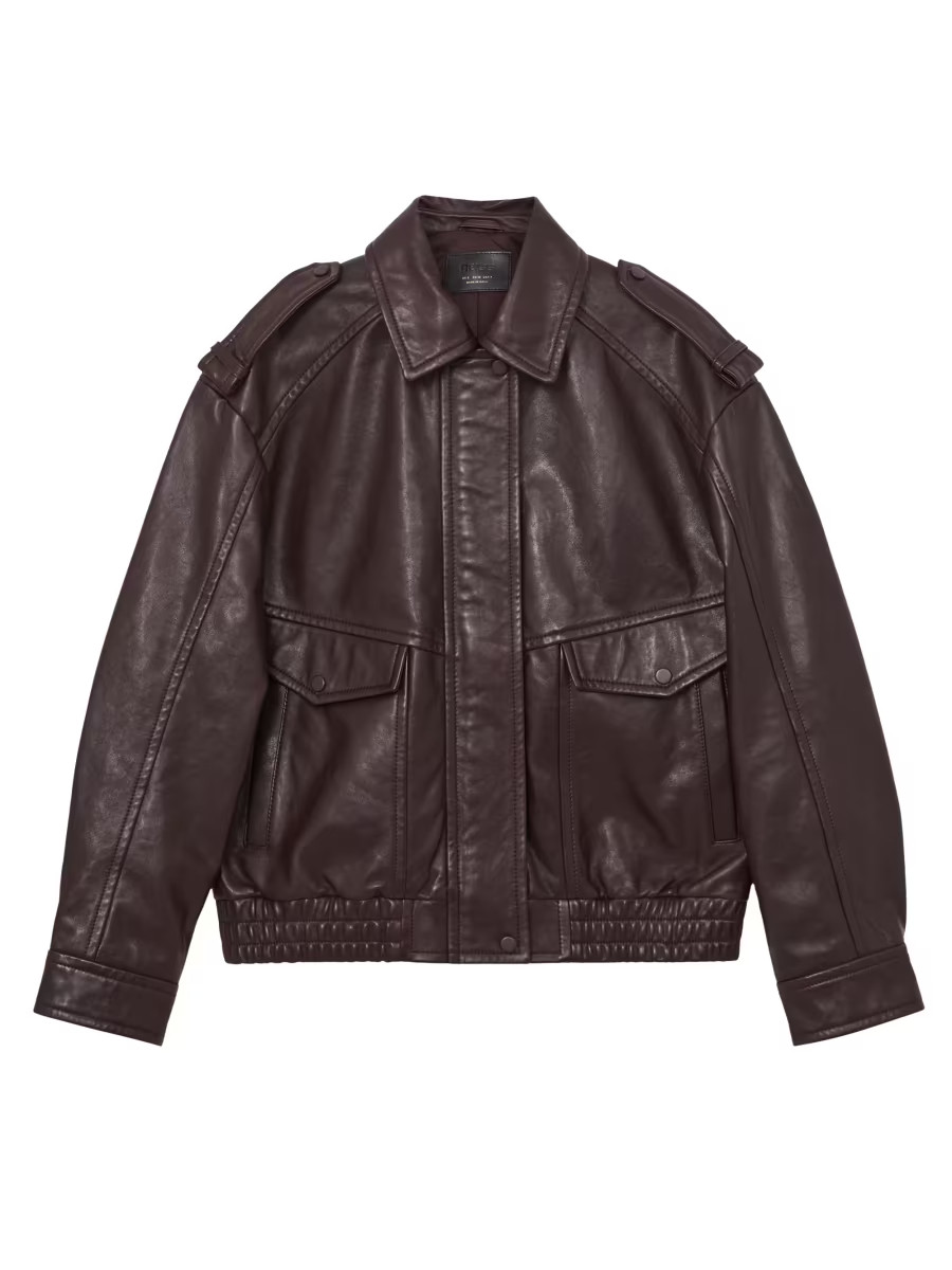 Peyton Leather Bomber Jacket | Saks Fifth Avenue