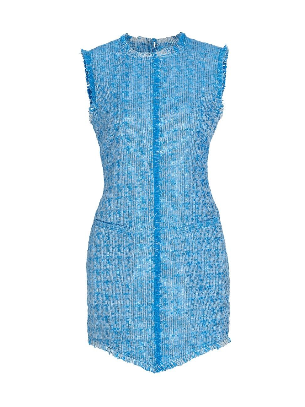 Women's Crystal Tweed Minidress - Pacific - Size 0 | Saks Fifth Avenue