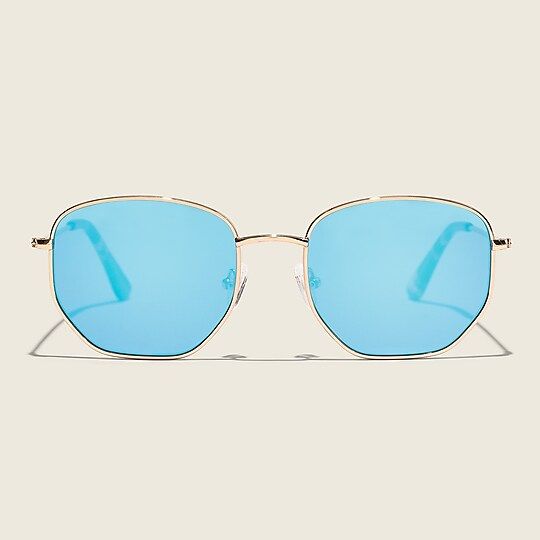 Geometric wire-frame sunglasses | J.Crew US