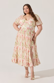 Sasilia Floral Puff Sleeve Dress | ASTR The Label (US)