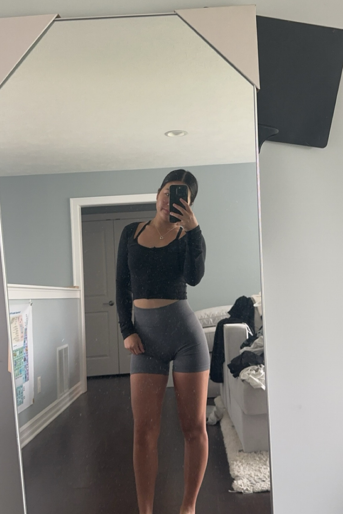 Pilates outfit 
Top from hollister (xs)
shorts from amazon OQQ (s)

#LTKActive #LTKSeasonal #LTKFitness