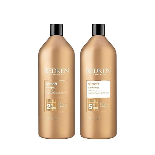 Redken All Soft Shampoo and Conditioner Set - Gently Cleanses and Softens, Moisturizing and Hydra... | Amazon (US)