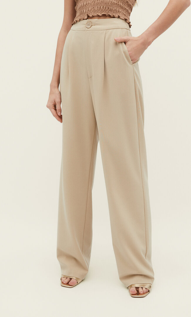 Smart straight-leg trousers | Stradivarius (UK)