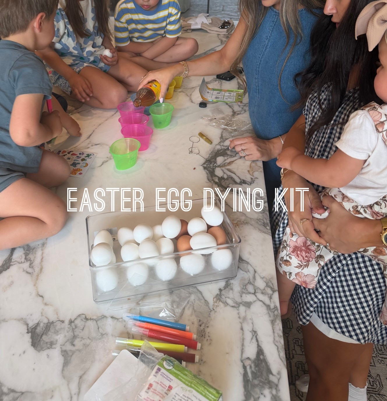 Katy & the cousins are in town so dying Easter eggs it is!! The kids love it🥚🩷🩵💚

Dressupbuttercup.com #dressupbuttercup #dederaad


#LTKSeasonal #LTKmomlife