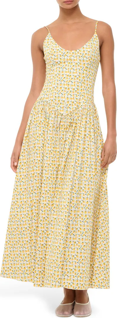 STAUD Dena Floral Cotton Maxi Dress | Nordstromrack | Nordstrom Rack