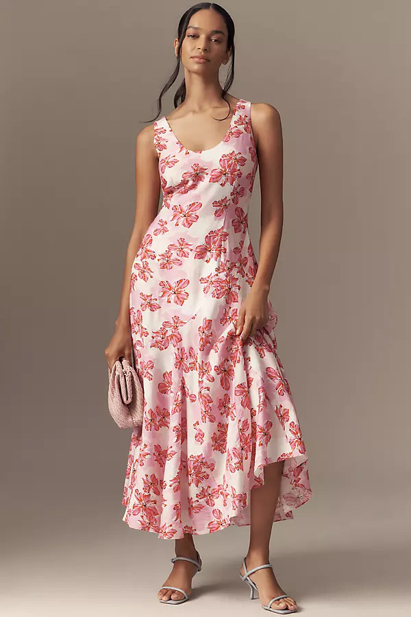 Endless Rose Sleeveless Scoop-Neck A-Line Midi Dress | Anthropologie (US)