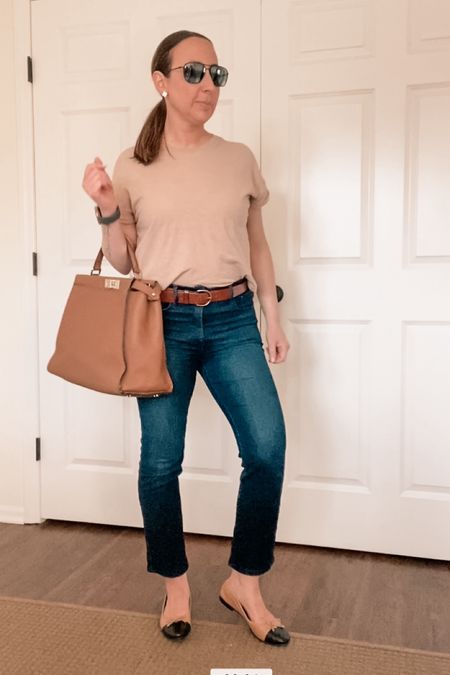 Super easy look.  These flats are the best!  So comfy and they look great with everything. 

Spring outfit, spring shoes, sunglasses 

#LTKtravel #LTKworkwear #LTKfindsunder100