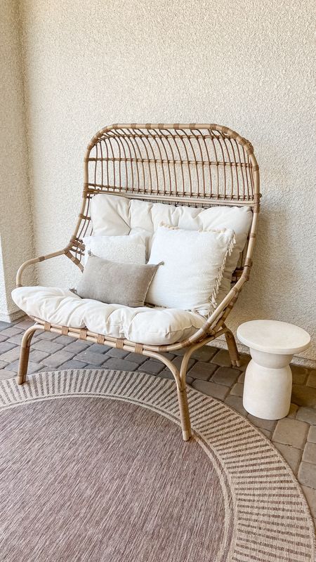 SALE ALERT: my egg chair is 30% off for Target circle week! Also my porch rug from RugsUSA is 20% off!

// Target egg chair, wicker and metal egg chair, open egg chair, patio rug, area rug, outdoor rug, patio, porch, patio decor, patio furniture, patio rug, front porch decor, porch decor, porch furniture, outdoor furniture, outdoor decor, throw pillows, accent table, end table, home decor, Target, Target home, Target finds, Rugs USA, rugsusa.com, boho home decor, boho home, neutral home decor, neutral home, neutral style, Nicole Neissany, Neutrally Nicole, neutrallynicole.com (4.9)

#liketkit 

#LTKstyletip #LTKsalealert #LTKxTarget #LTKhome