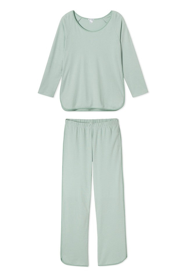 Pima Long-Long Set in Hydrangea | LAKE Pajamas