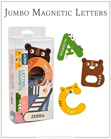 Jumbo magnetic animal alphabet letters under $15 :: Amazon kids find :: educational toys 

#LTKkids #LTKfindsunder50