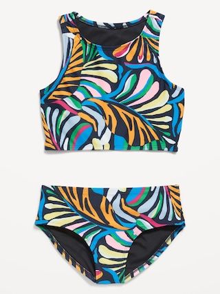Printed Bikini Swim Set for Girls | Old Navy (US)