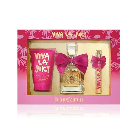 Juicy Couture Viva La Juicy 3 Pc Gift Set 3.4oz EDP Spray 0.33oz EDP Spray 4.2oz Body Souffle | Walmart (US)