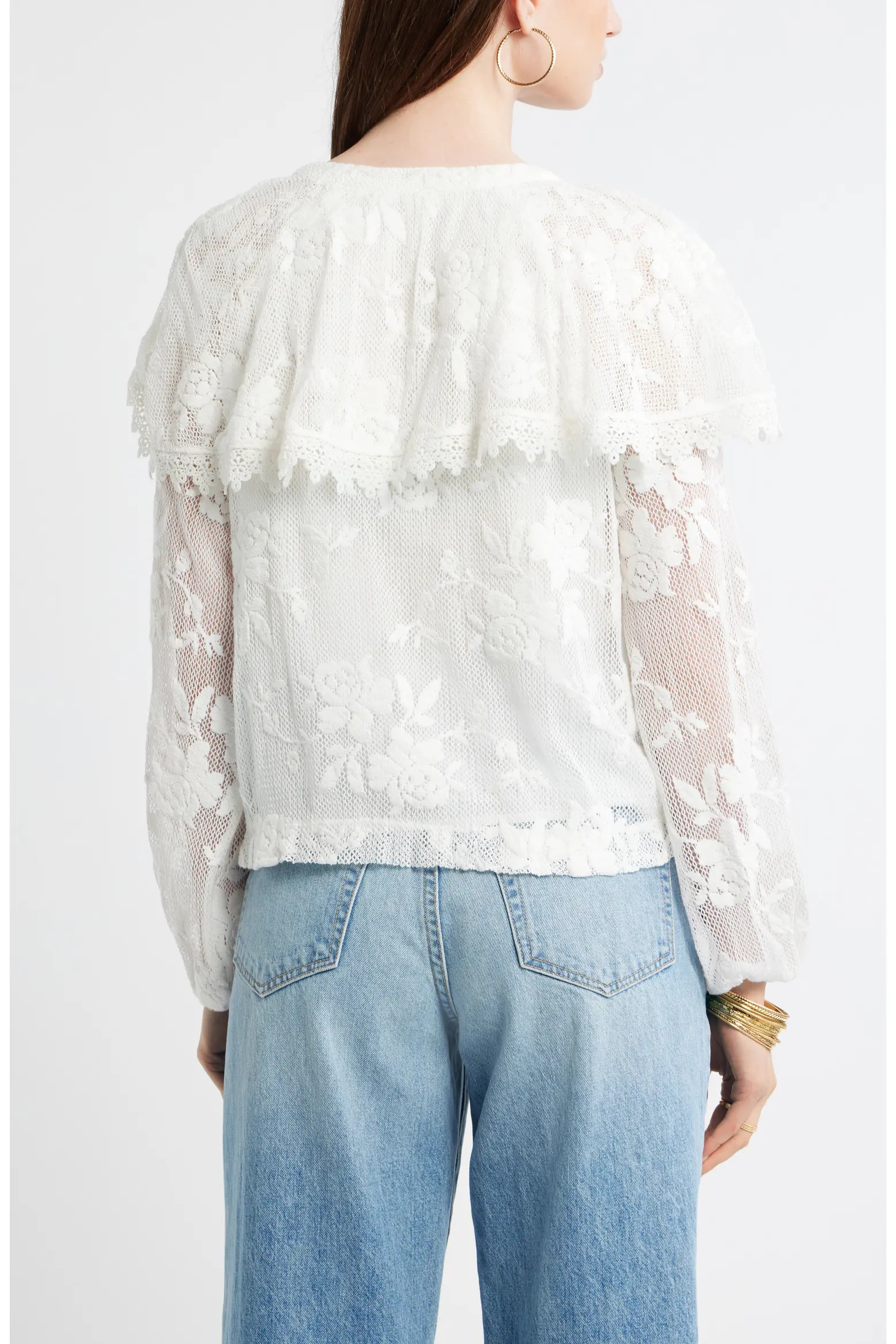 Lace Button-Up Shirt (Women) | Nordstrom | Nordstrom