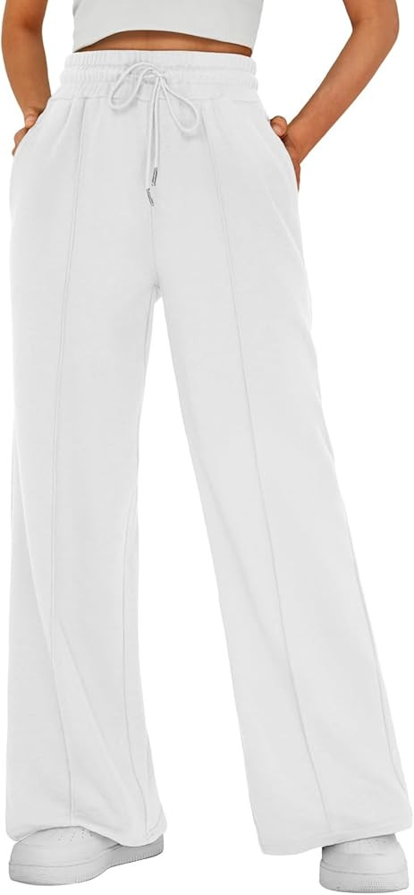 AUTOMET Womens Wide Leg Sweatpants Baggy Lounge Travel Pants Fall Fashion Outfits 2025 Winter Clo... | Amazon (US)