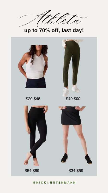 Last day of the Athleta sale for up to 70% off!

Athleta sale, joggers, fitness outfit, athletic skort, spring fitness, spring style 

#LTKSeasonal #LTKfitness #LTKstyletip