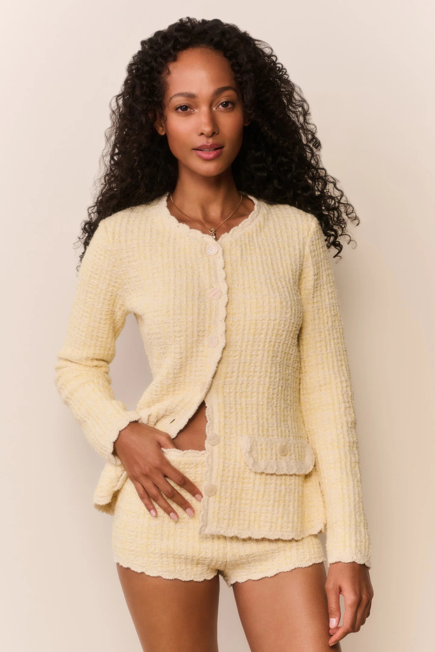 Gaililee Knit Tweed Cardigan | LoveShackFancy