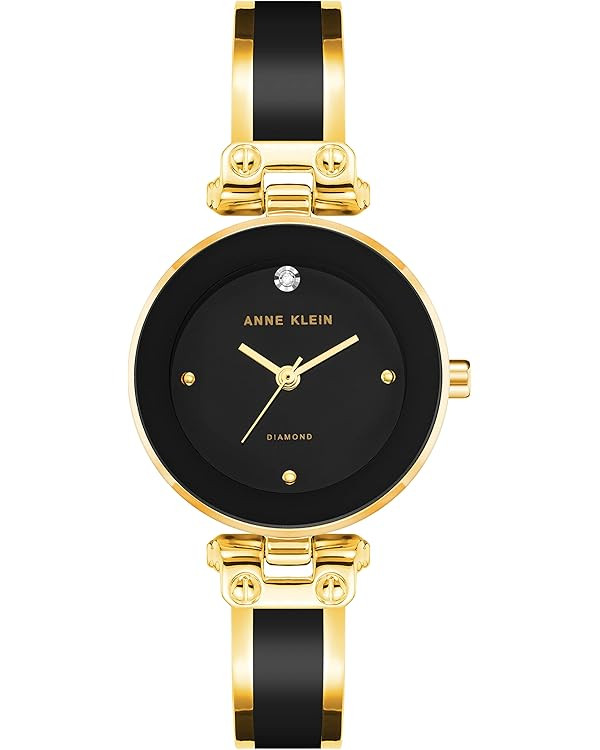 Anne Klein Women's Genuine Diamond Dial Bangle Watch | Amazon (US)