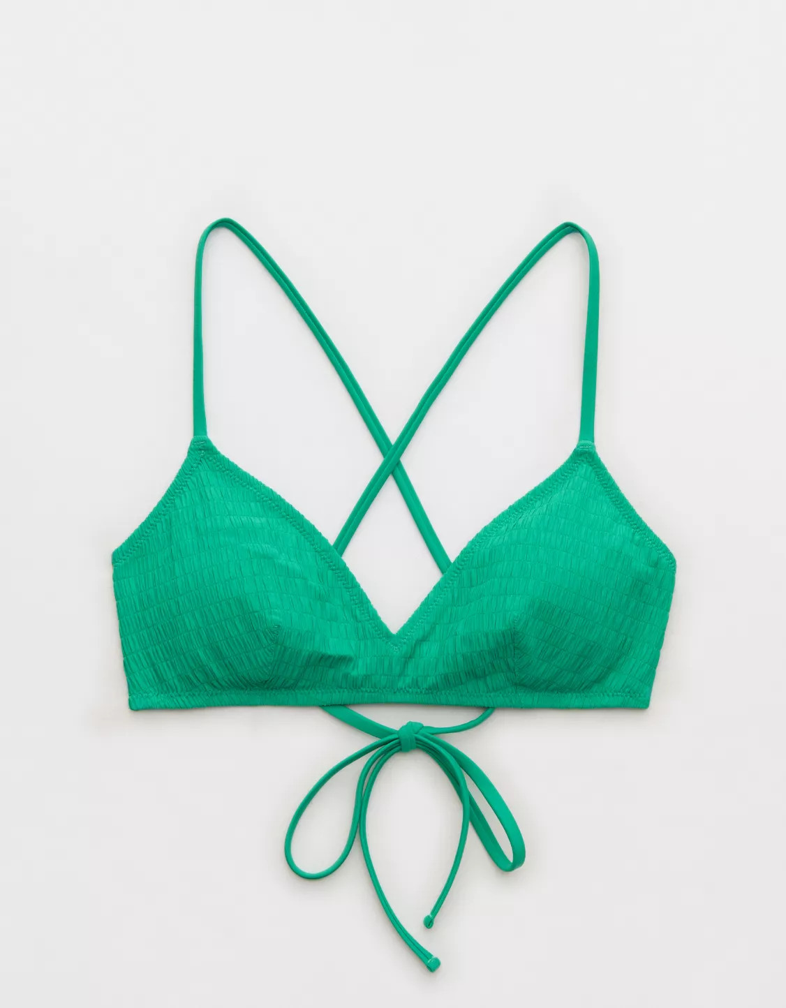 Aerie Skinny Strap Voop Bikini Top | Aerie