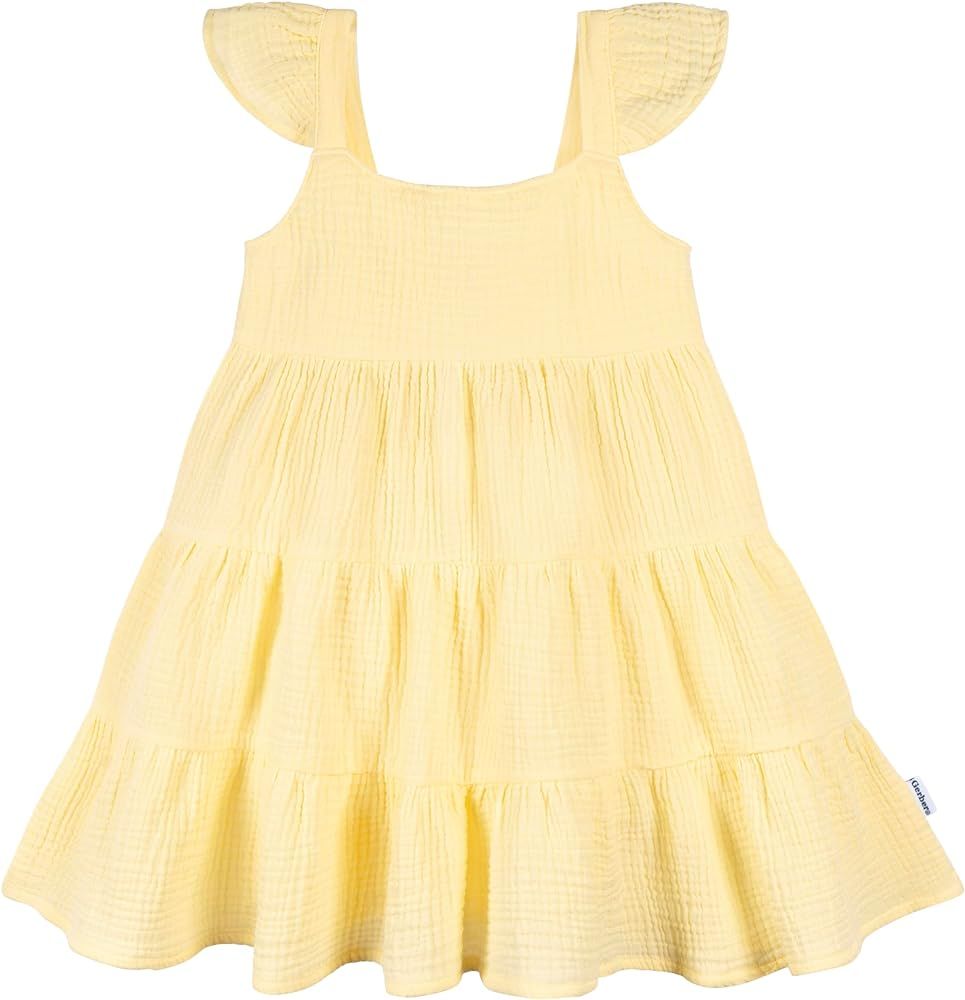 Gerber Girls' Toddler Sleeveless Gauze Dress | Amazon (US)
