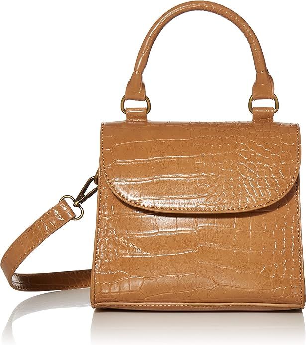 Amazon.com: The Drop Women's Diana Top Handle Crossbody Bag, Camel : Clothing, Shoes & Jewelry | Amazon (US)