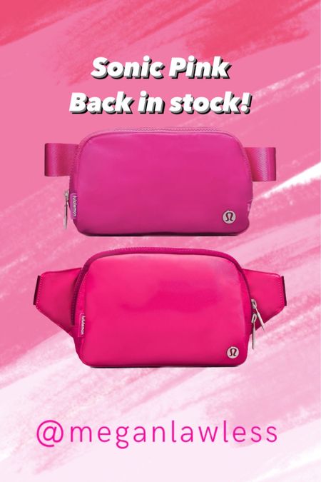 Sonic pink / belt bag / lululemon / summer / athleisure 

#LTKtravel #LTKfit #LTKcurves