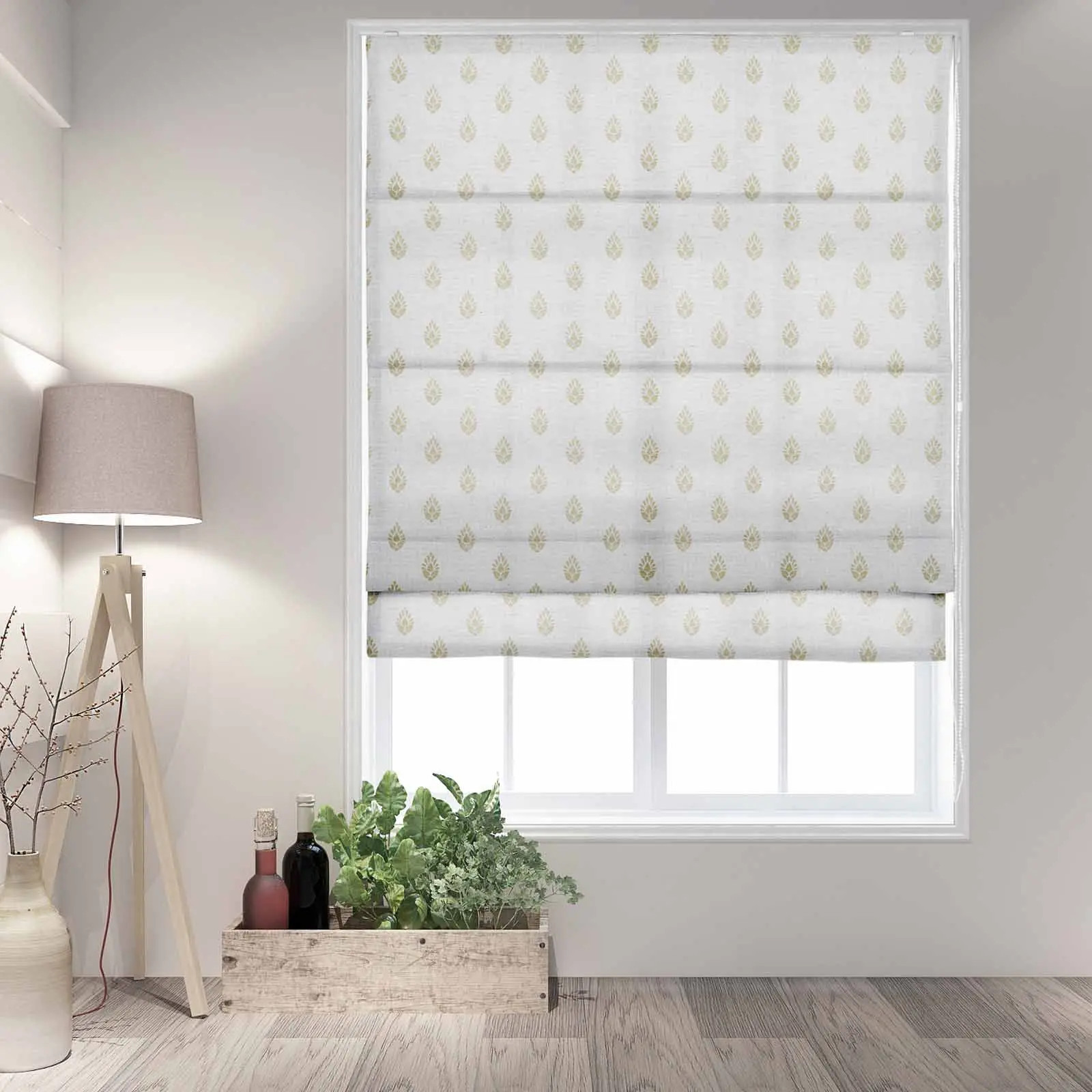 Stefana Silber Printed Roman Shade Cord Lift | TWOPAGES
