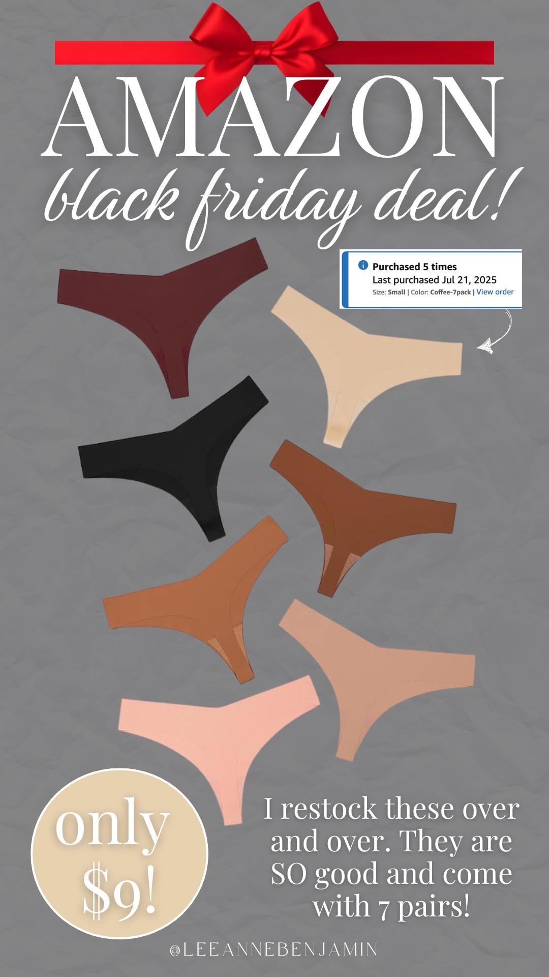 The best underwear on deal! 

#LTKCyberWeek #LTKGiftGuide #LTKSaleAlert