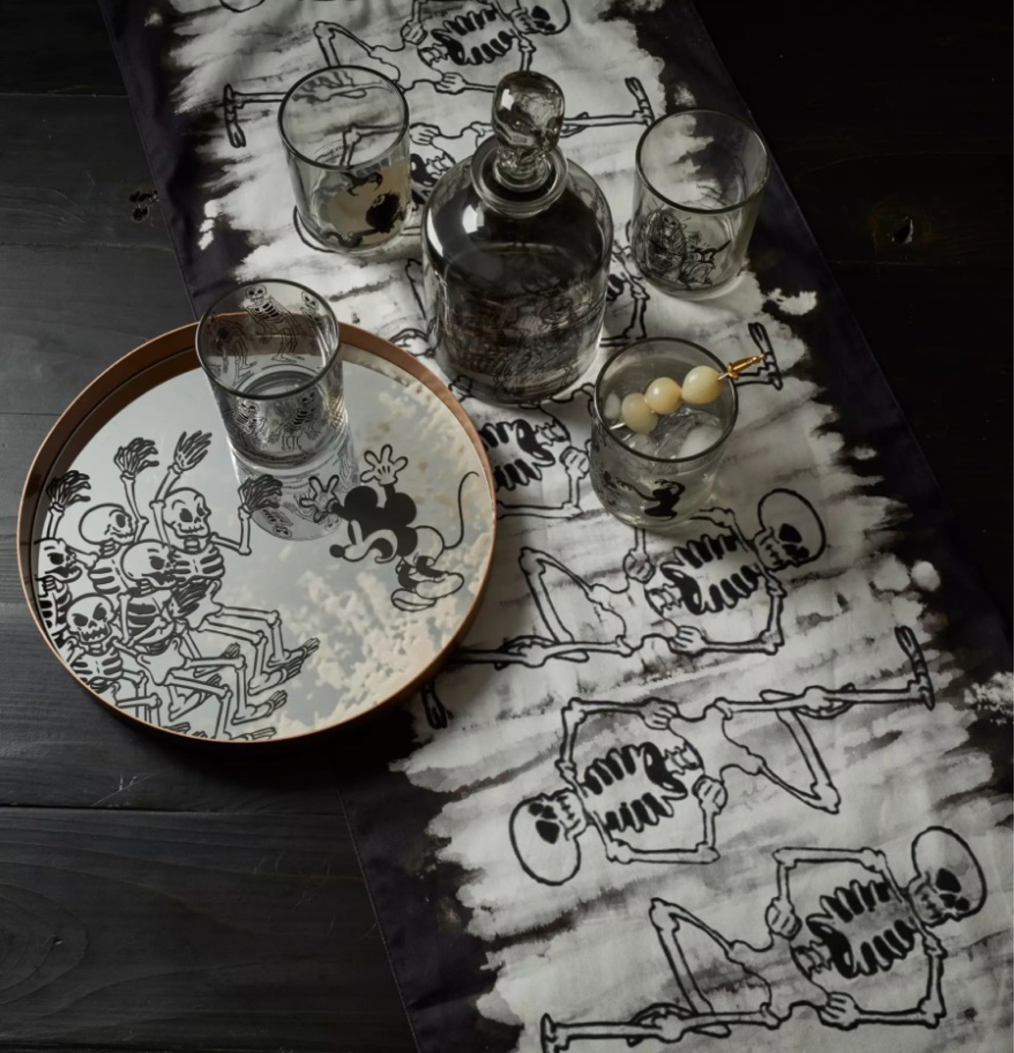 Calling all Disney nostalgists! The iconic "Skeleton Dance" collection has returned with a bang! Relive the classic Disney short with a range of bewitching offerings, perfect for your Halloween-themed home decor. From hauntingly adorable throw pillows featuring Mickey and Minnie in their skeleton outfits to eerie wall art that captures the spirit of the original animation, these items are sure to add a touch of vintage Disney charm to your abode.

#LTKunder50 #LTKSeasonal #LTKhome