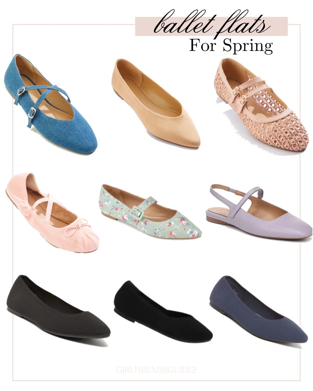 Ballet flats for spring in blue, pink, lavender, navy, nude, and black.

#ballet #flats #maryjane #target #oldnavy #macys #catos #shoes

#LTKSeasonal #LTKMothersDay