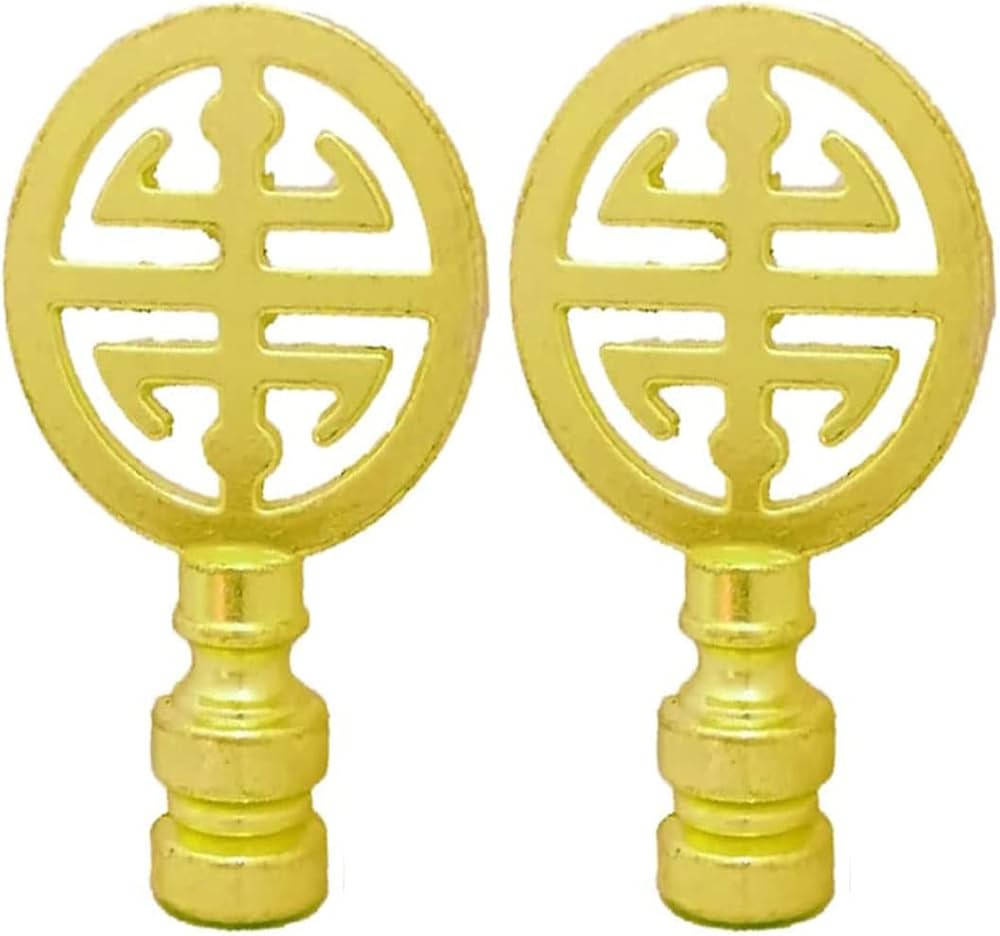 Hyamass 2Pcs Finial for Lamp Shade Oriental Lamp Finial Asian Lamp Finial Happiness Symbol Lamp C... | Amazon (US)