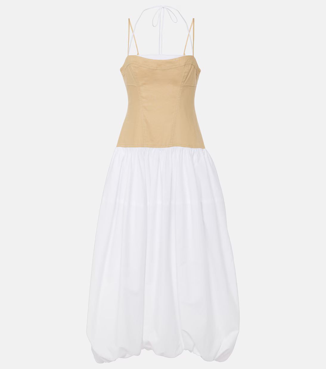 Pfeiffer cotton and linen-blend midi dress | Mytheresa (UK)