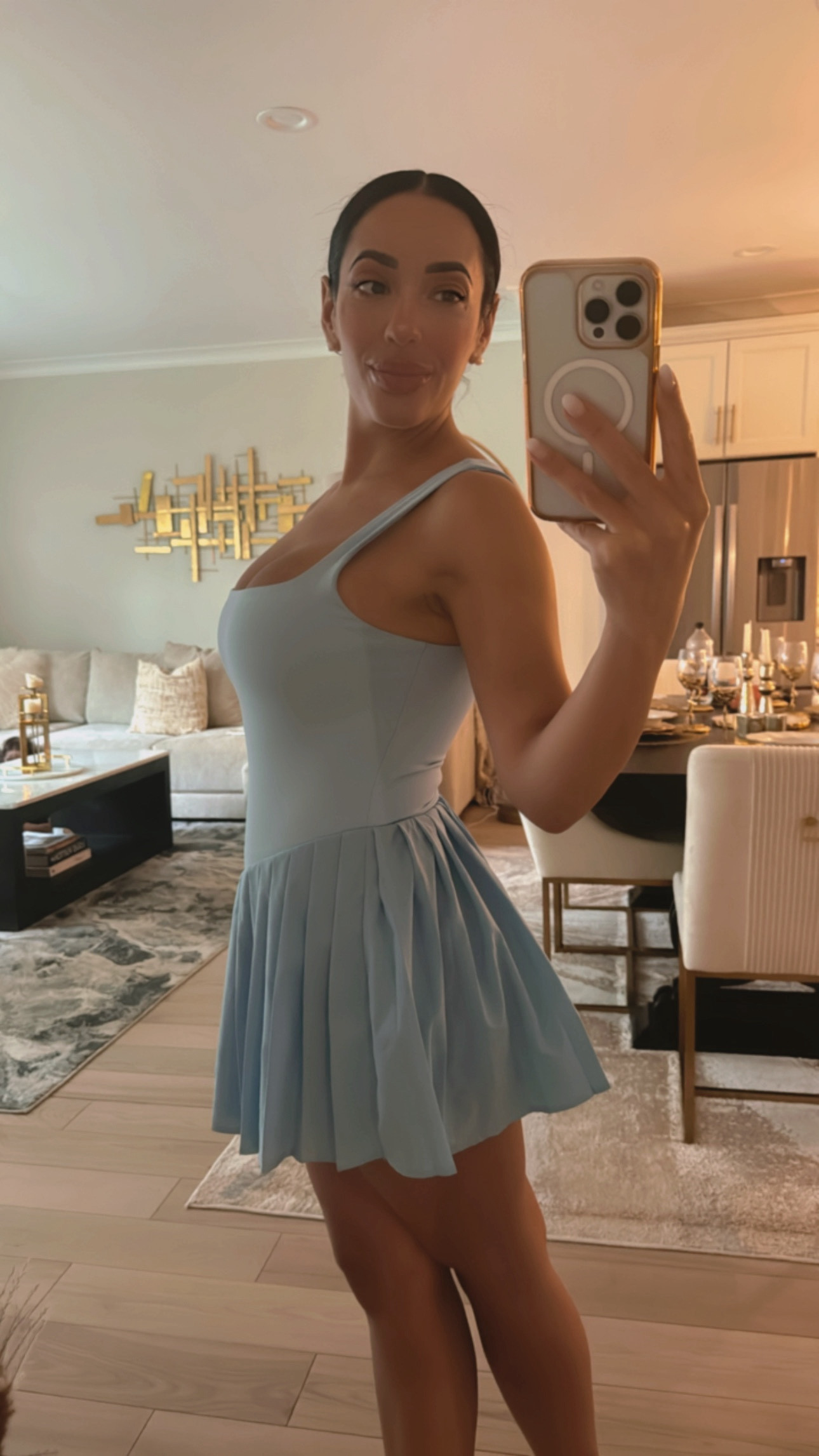 The cutest tennis outfit 🎾🏓👟🩵 

#LTKActive #LTKFindsUnder50 #LTKStyleTip