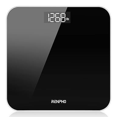 RENPHO Digital Bathroom Scale, Highly Accurate Body Weight Scale with Lighted LED Display, Round ... | Amazon (US)