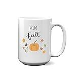 Hello Fall Coffee Mug, Fall Coffee Mug, Fall Mug, Hello Fall Mug, Hello Fall Coffee Mug, Pumpkin Mug | Amazon (US)