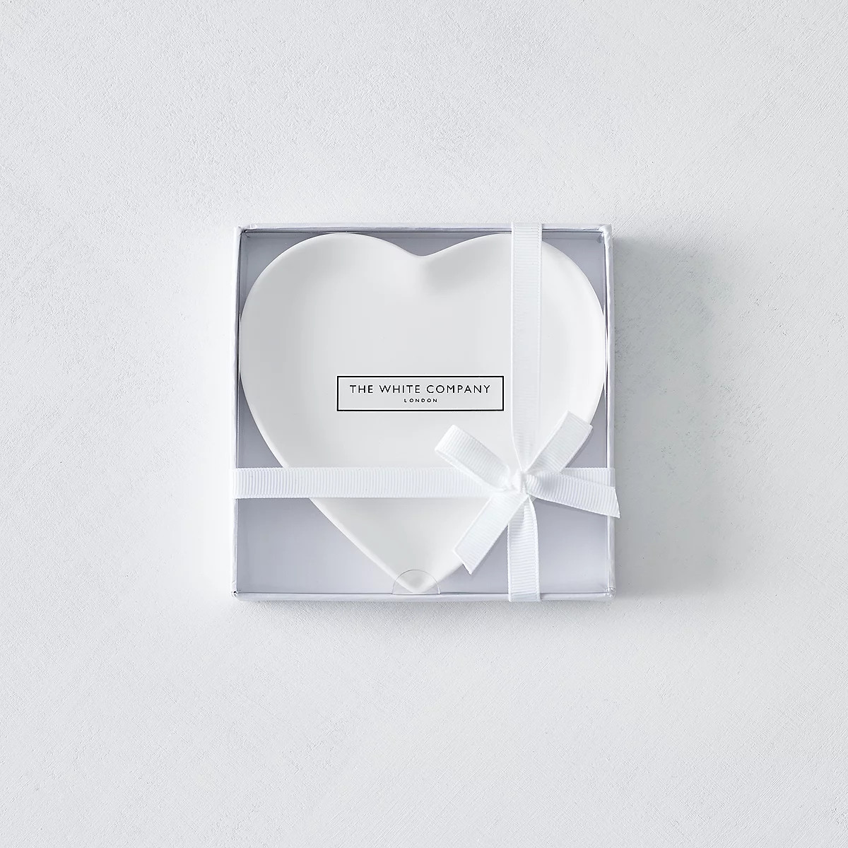 Porcelain Heart Soap Plate | The White Company UK & ROW