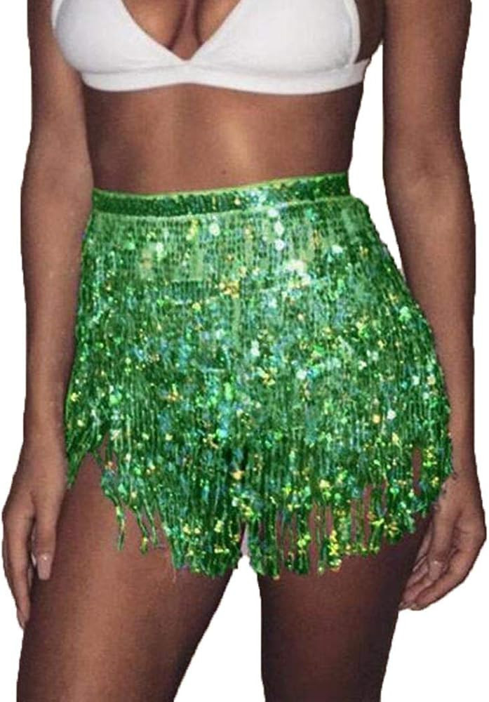 Zoestar Boho Sequin Tassel Hip Scarf Multilayer Belly Dance Belt Dance Performance Skirt for Wome... | Amazon (US)